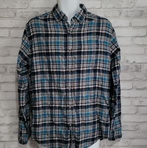 Croft & Barrow Blue/Grey Flannel Size M
